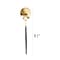 Smarty Had A Party Gold with Black Handle Moderno Disposable Plastic Dinner Spoons (240 Spoons), 240PK 9320-GBS-CASE - alternate 2